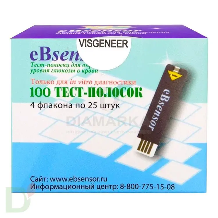 Тест-полоски еБсенсор (eBsensor) № 100