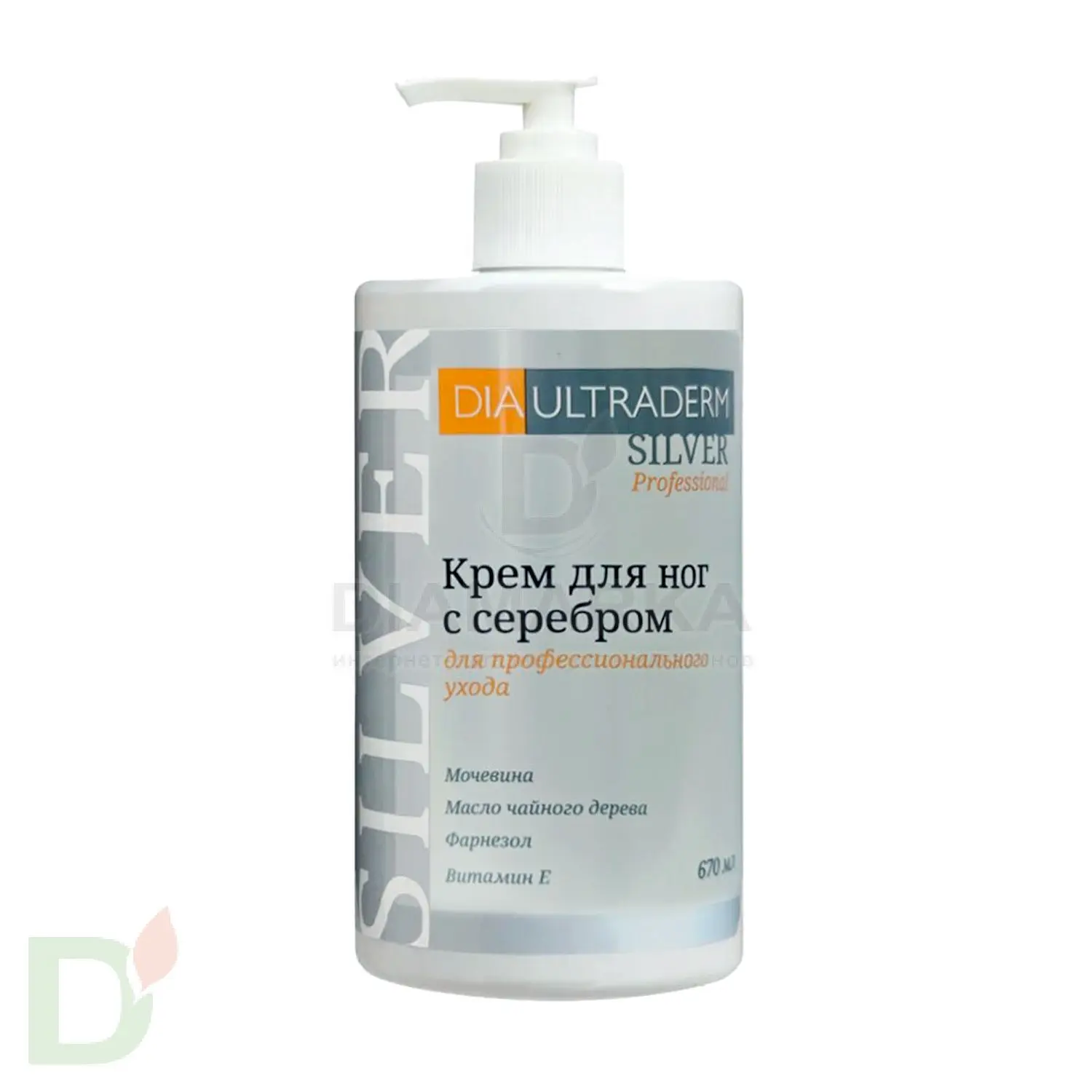 Крем для ног Диаультрадерм® Сильвер Professional, 670 ml