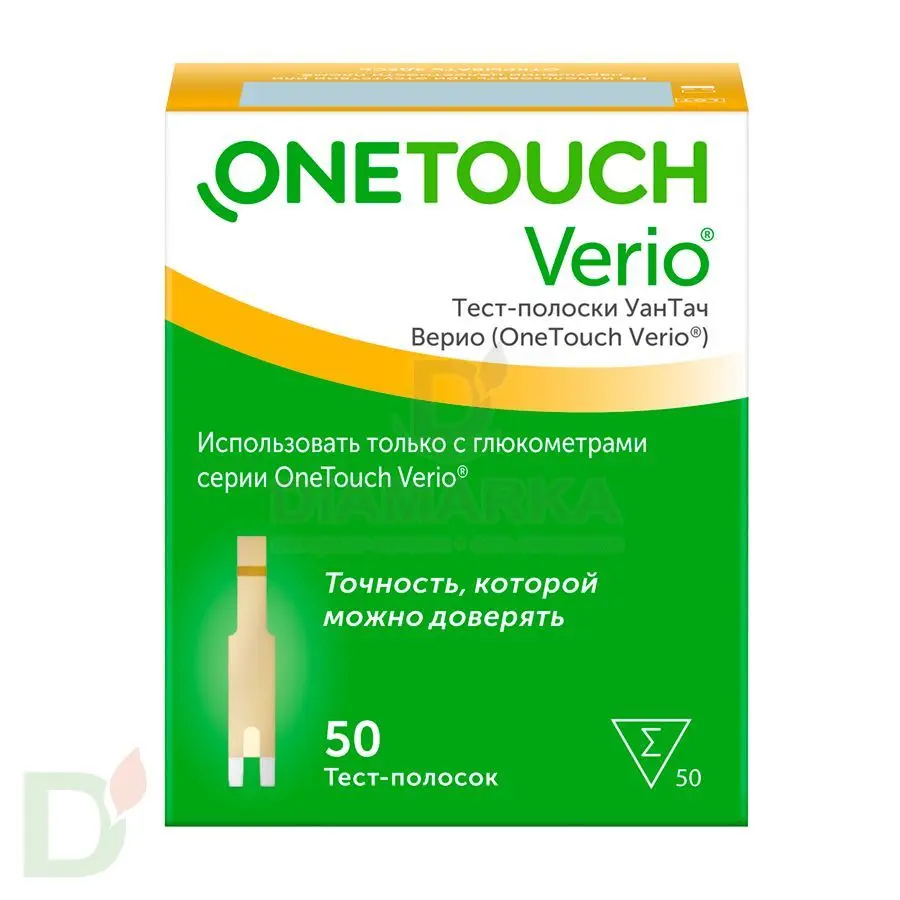 Тест-полоски OneTouch Verio IQ (ВанТач Верио АйКью) № 50