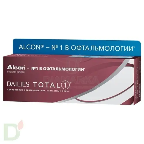 Контактные линзы однодневные Dailies Total One, 30 шт