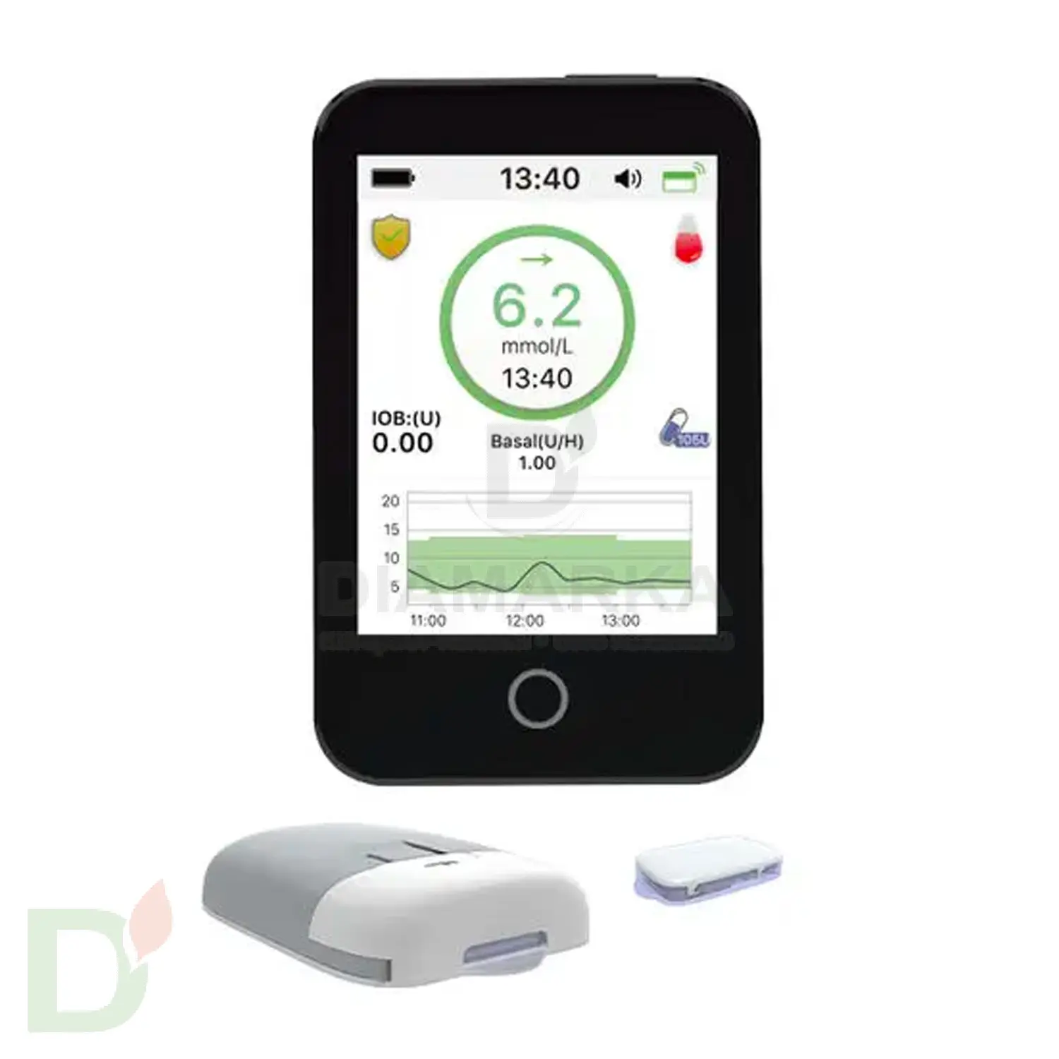 Резервуар для помпы MEDTRUM TouchCare cо шприцем и иглой для наполнения, MD8200, 1 шт.