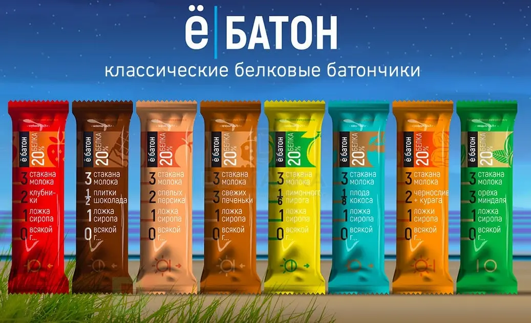 Батончик протеиновый Ё/батон Кокос в шоколадной глазури 50гр