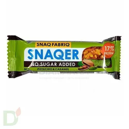 Батончик Snaq Fabriq глазированный Фисташка и карамель 50гр.